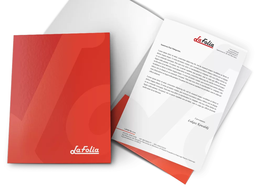 LaFolia: logo, księga znaku i materiały firmowe