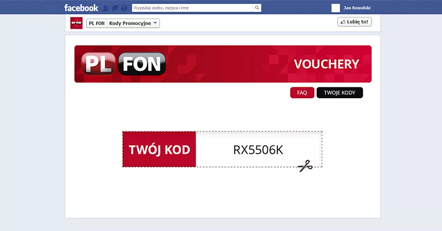 PL FON – aplikacja voucherowa na Facebooku