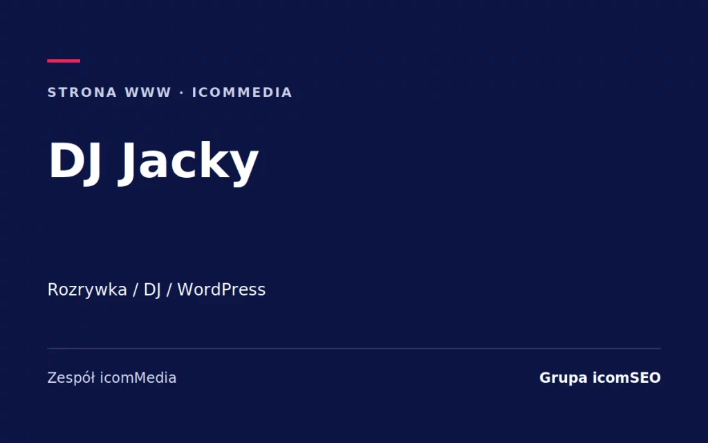 DJ Jacky: strona internetowa