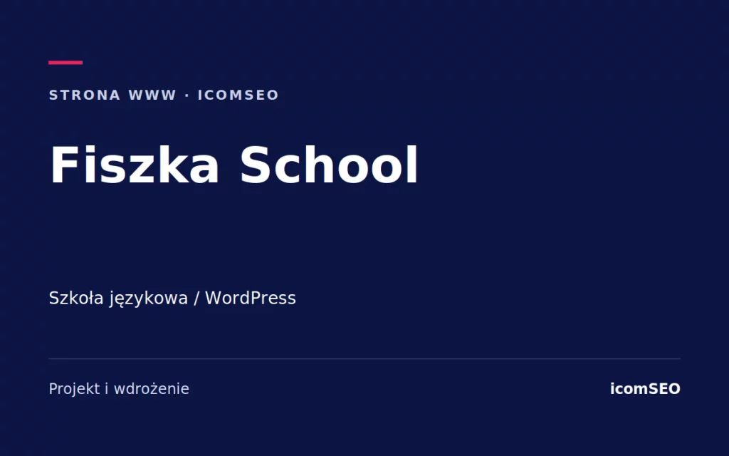 Fiszka School: strona WWW