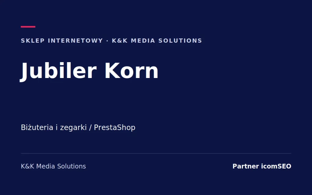Jubiler Korn: sklep internetowy