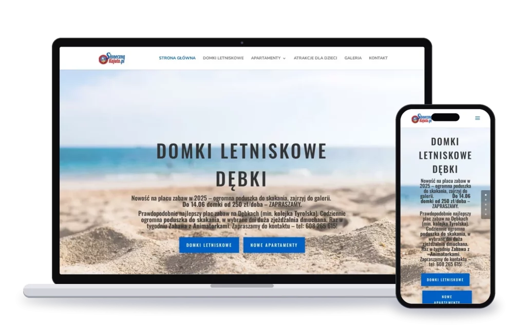 Słoneczna Kajuta: strona internetowa