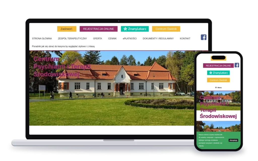 Centrum Zdrowia Łęczna: strona internetowa