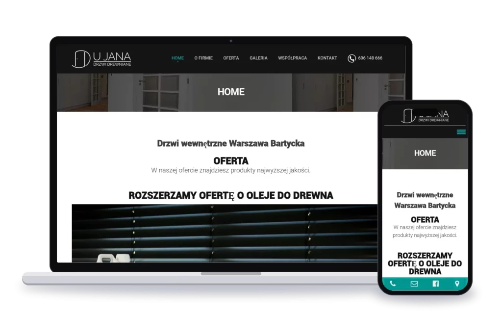 Drzwi u Jana: strona internetowa