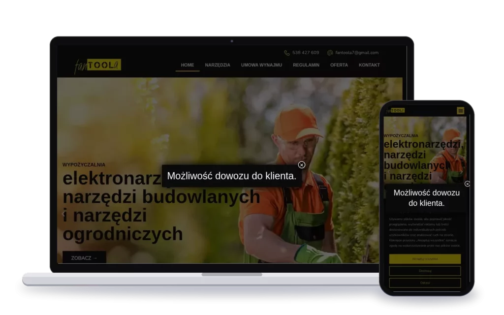 Fantoola: strona internetowa