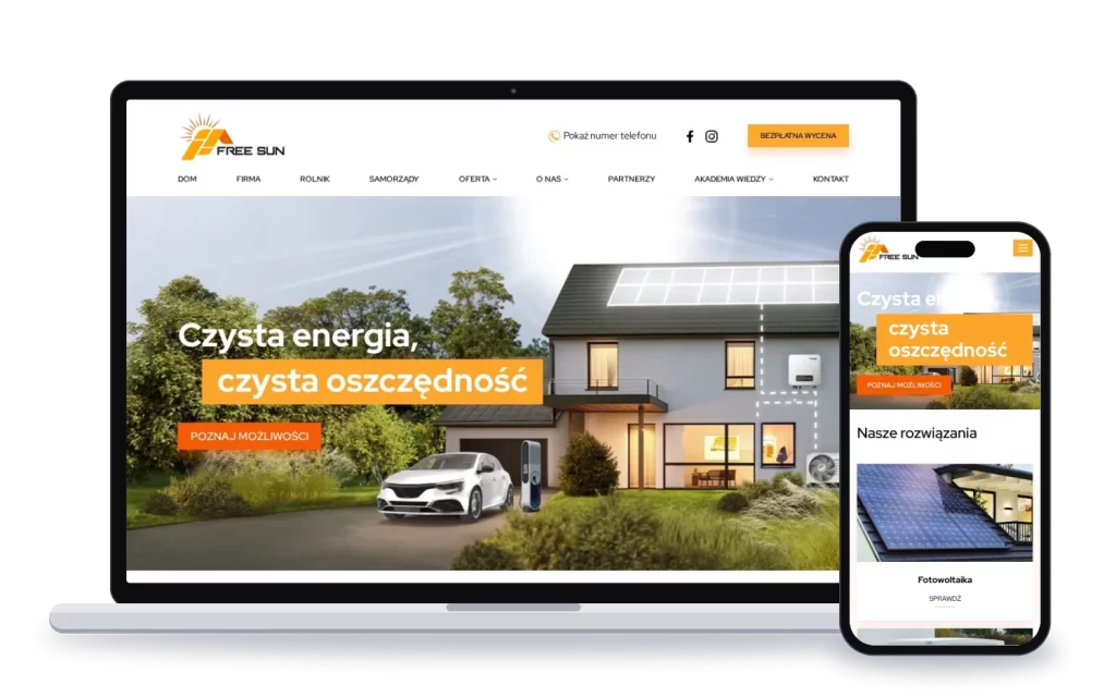 FreeSun: strona internetowa