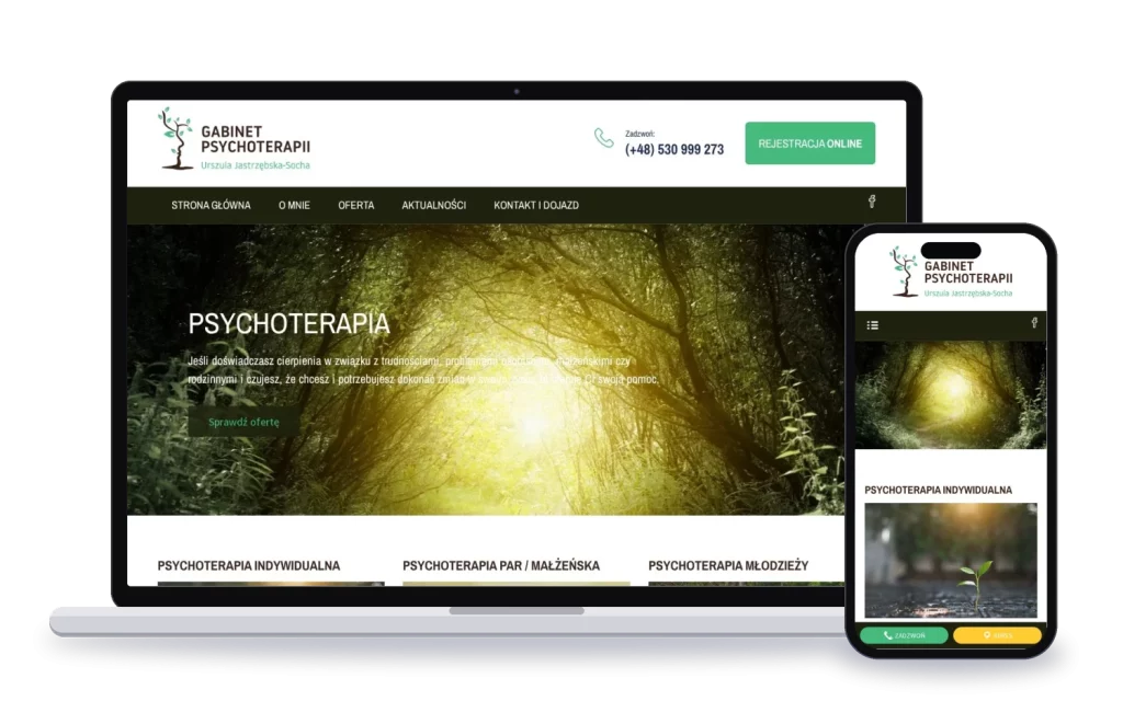 Gabinet Psychoterapii: strona internetowa