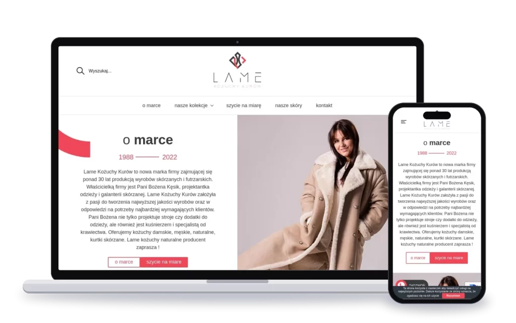 Lame Kożuchy Kurów: strona internetowa