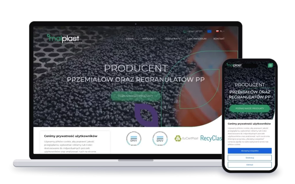 Malplast: strona internetowa