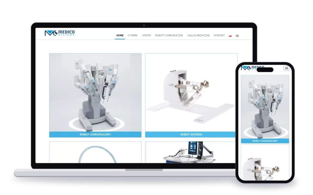 Medico Systems: strona internetowa