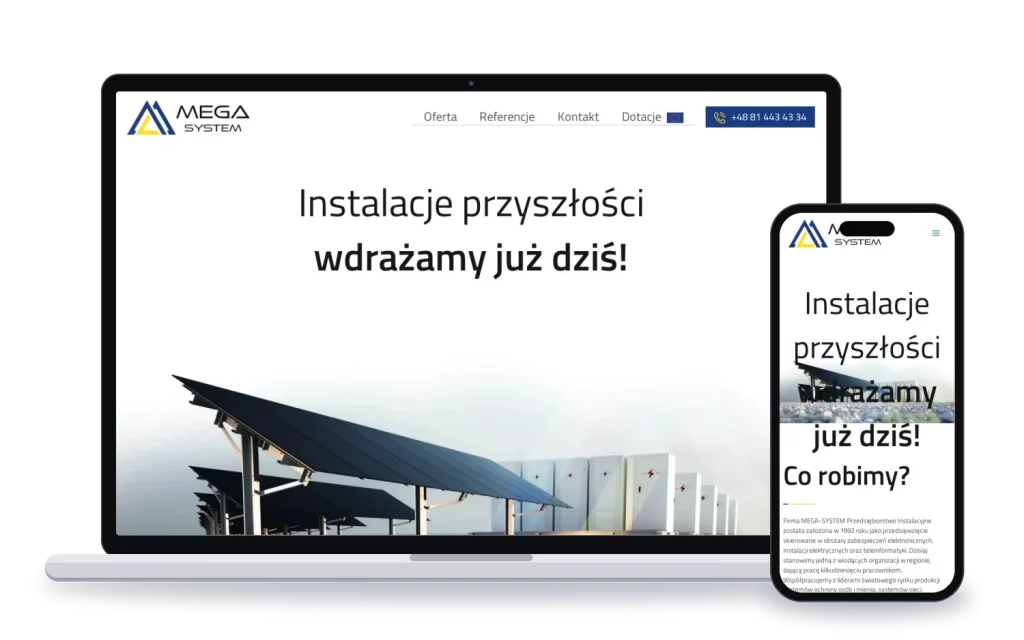 MEGA-SYSTEM: strona internetowa