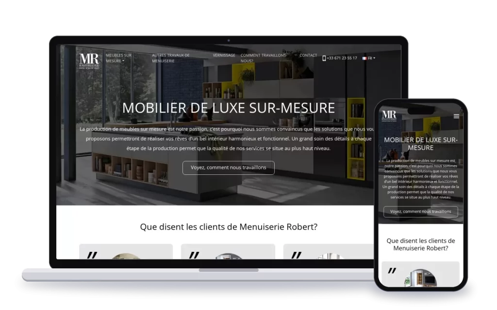Menuiserie Robert: strona internetowa