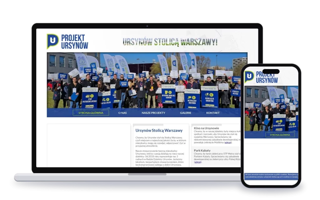 Projekt Ursynów: strona WWW