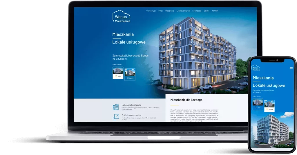 Wenus Mieszkania: strona internetowa