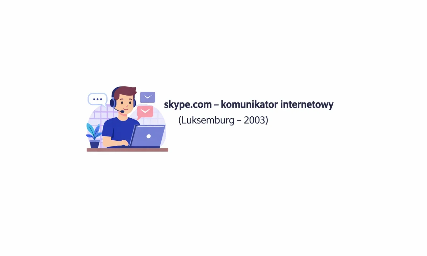 skype.com – komunikator internetowy (Luksemburg – 2003)