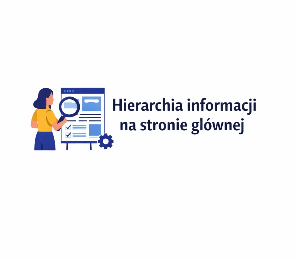 Hierarchia informacji na stronie głównej