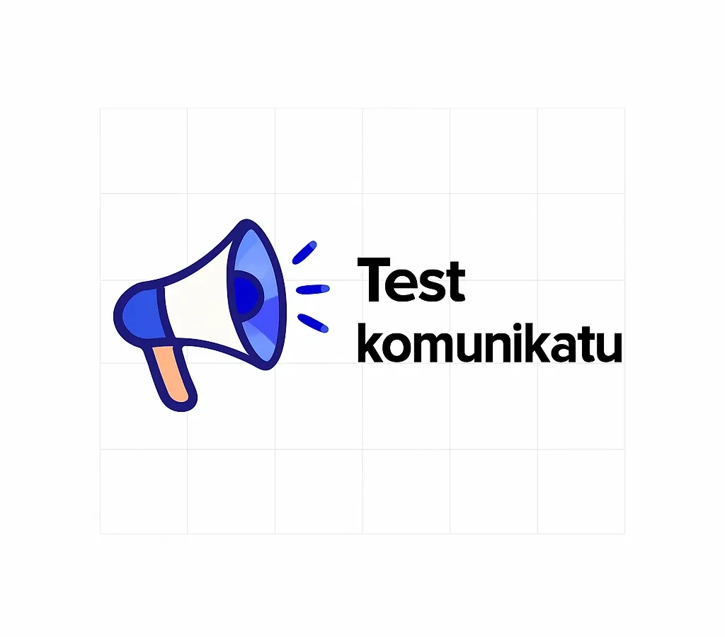 Test komunikatu